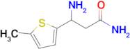 3-Amino-3-(5-methylthiophen-2-yl)propanamide