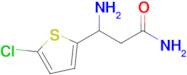 3-Amino-3-(5-chlorothiophen-2-yl)propanamide