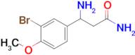 3-Amino-3-(3-bromo-4-methoxyphenyl)propanamide