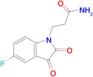 3-(5-Fluoro-2,3-dioxoindolin-1-yl)propanamide