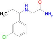 2-((1-(3-Chlorophenyl)propyl)amino)acetamide