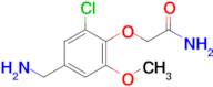 2-(4-(Aminomethyl)-2-chloro-6-methoxyphenoxy)acetamide