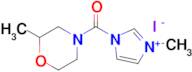 3-Methyl-1-(2-methylmorpholine-4-carbonyl)-1h-imidazol-3-ium iodide