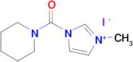 3-Methyl-1-(piperidine-1-carbonyl)-1h-imidazol-3-ium iodide