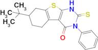 7-(Tert-butyl)-3-phenyl-2-thioxo-2,3,5,6,7,8-hexahydrobenzo[4,5]thieno[2,3-d]pyrimidin-4(1h)-one