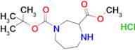 1-(Tert-butyl) 3-methyl 1,4-diazepane-1,3-dicarboxylate hydrochloride