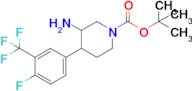 Tert-butyl 3-amino-4-(4-fluoro-3-(trifluoromethyl)phenyl)piperidine-1-carboxylate