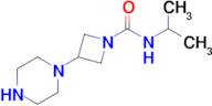 n-Isopropyl-3-(piperazin-1-yl)azetidine-1-carboxamide