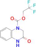 2,2,2-Trifluoroethyl 3-oxo-3,4-dihydroquinoxaline-1(2h)-carboxylate