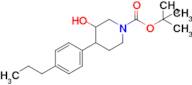 Tert-butyl 3-hydroxy-4-(4-propylphenyl)piperidine-1-carboxylate