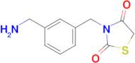 3-(3-(Aminomethyl)benzyl)thiazolidine-2,4-dione