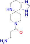 3-Amino-1-(3,5,6,7-tetrahydrospiro[imidazo[4,5-c]pyridine-4,4'-piperidin]-1'-yl)propan-1-one