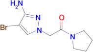 2-(3-Amino-4-bromo-1h-pyrazol-1-yl)-1-(pyrrolidin-1-yl)ethan-1-one