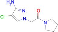 2-(3-Amino-4-chloro-1h-pyrazol-1-yl)-1-(pyrrolidin-1-yl)ethan-1-one