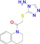 2-((4-Amino-4h-1,2,4-triazol-3-yl)thio)-1-(3,4-dihydroquinolin-1(2h)-yl)ethan-1-one