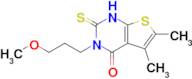 3-(3-Methoxypropyl)-5,6-dimethyl-2-thioxo-2,3-dihydrothieno[2,3-d]pyrimidin-4(1h)-one