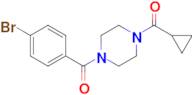 (4-(4-Bromobenzoyl)piperazin-1-yl)(cyclopropyl)methanone