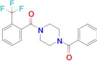 (4-Benzoylpiperazin-1-yl)(2-(trifluoromethyl)phenyl)methanone