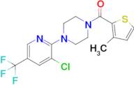 (4-(3-Chloro-5-(trifluoromethyl)pyridin-2-yl)piperazin-1-yl)(3-methylthiophen-2-yl)methanone
