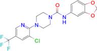 n-(Benzo[d][1,3]dioxol-5-yl)-4-(3-chloro-5-(trifluoromethyl)pyridin-2-yl)piperazine-1-carboxamide