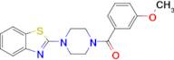 (4-(Benzo[d]thiazol-2-yl)piperazin-1-yl)(3-methoxyphenyl)methanone