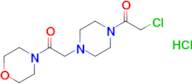 2-Chloro-1-(4-(2-morpholino-2-oxoethyl)piperazin-1-yl)ethan-1-one hydrochloride