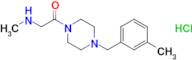 2-(Methylamino)-1-(4-(3-methylbenzyl)piperazin-1-yl)ethan-1-one hydrochloride