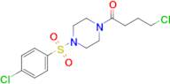 4-Chloro-1-(4-((4-chlorophenyl)sulfonyl)piperazin-1-yl)butan-1-one