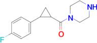 (2-(4-Fluorophenyl)cyclopropyl)(piperazin-1-yl)methanone