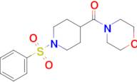 Morpholino(1-(phenylsulfonyl)piperidin-4-yl)methanone