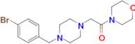 2-(4-(4-Bromobenzyl)piperazin-1-yl)-1-morpholinoethan-1-one