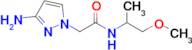 2-(3-Amino-1h-pyrazol-1-yl)-N-(1-methoxypropan-2-yl)acetamide