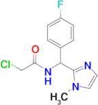 2-Chloro-N-((4-fluorophenyl)(1-methyl-1h-imidazol-2-yl)methyl)acetamide
