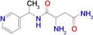 2-Amino-n1-(1-(pyridin-3-yl)ethyl)succinamide