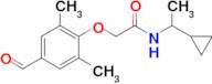 n-(1-Cyclopropylethyl)-2-(4-formyl-2,6-dimethylphenoxy)acetamide