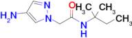 2-(4-Amino-1h-pyrazol-1-yl)-N-(tert-pentyl)acetamide