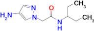 2-(4-Amino-1h-pyrazol-1-yl)-N-(pentan-3-yl)acetamide