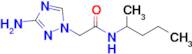 2-(3-Amino-1h-1,2,4-triazol-1-yl)-N-(pentan-2-yl)acetamide