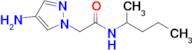 2-(4-Amino-1h-pyrazol-1-yl)-N-(pentan-2-yl)acetamide