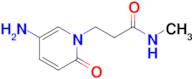 3-(5-Amino-2-oxopyridin-1(2h)-yl)-N-methylpropanamide