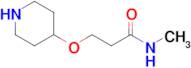 n-Methyl-3-(piperidin-4-yloxy)propanamide