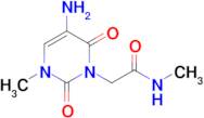 2-(5-Amino-3-methyl-2,6-dioxo-3,6-dihydropyrimidin-1(2h)-yl)-N-methylacetamide