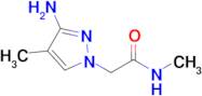 2-(3-Amino-4-methyl-1h-pyrazol-1-yl)-N-methylacetamide