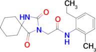 2-(2,4-Dioxo-1,3-diazaspiro[4.5]decan-3-yl)-N-(2-ethyl-6-methylphenyl)acetamide