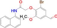 2-(2-Bromo-4-formyl-6-methoxyphenoxy)-N-(naphthalen-1-yl)acetamide