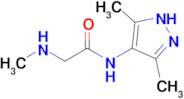 n-(3,5-Dimethyl-1h-pyrazol-4-yl)-2-(methylamino)acetamide