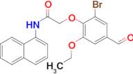 2-(2-Bromo-6-ethoxy-4-formylphenoxy)-N-(naphthalen-1-yl)acetamide