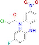 2-Chloro-N-(2-((4-fluorophenyl)amino)-5-nitrophenyl)acetamide