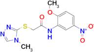 n-(2-Methoxy-5-nitrophenyl)-2-((4-methyl-4h-1,2,4-triazol-3-yl)thio)acetamide