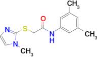 n-(3,5-Dimethylphenyl)-2-((1-methyl-1h-imidazol-2-yl)thio)acetamide